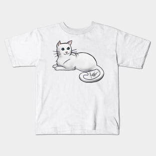 Cat - American Shorthair - White Kids T-Shirt